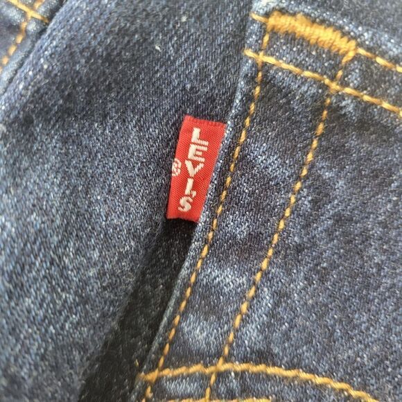 $90 NEW LEVI'S WEDGIE HIGH RISE DARK WASH COTTON JEANS 27 NWT - Picture 9 of 14